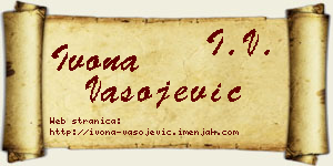 Ivona Vasojević vizit kartica